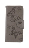TopQ Huawei P30 Lite booklet Butterfly grey 48357 - Phone Case