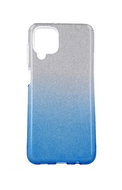 Forcell Samsung A12 glitter silver-blue 56467 - Phone Case