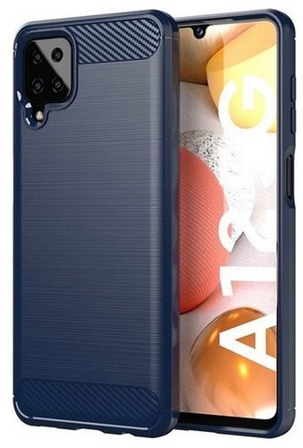 TopQ Samsung A12 silicone blue 56658 - Phone Cover - Main image