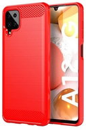 TopQ Samsung A12 silicone red 56657 - Phone Cover