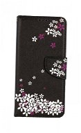 TopQ Samsung A12 knižkové Kvety sakury 57030 - Puzdro na mobil
