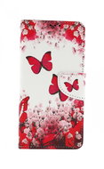 TopQ Samsung A12 booklet Pink butterflies 57133 - Phone Case