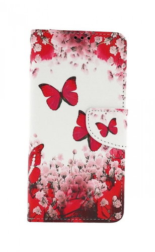 TopQ Samsung A12 booklet Pink butterflies 57133 - Phone Case - Main image