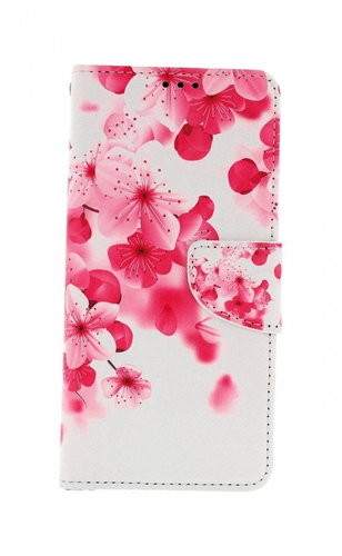 TopQ Samsung A12 booklet Pink flowers 57132 - Phone Case - Main image