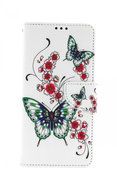 TopQ Samsung A12 booklet Butterflies with flower 57128 - Phone Case