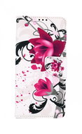 TopQ Samsung A12 Booklet Floral Drawing 57059 - Phone Case