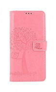 TopQ Samsung A12 booklet Pink tree owls 57116 - Phone Case
