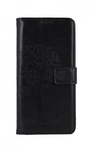 TopQ Samsung A12 booklet Black tree owls 57113 - Phone Case - Main image