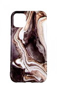 TopQ iPhone 11 silicone Marble white-brown 57296 - Phone Cover