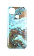 TopQ Xiaomi Redmi 9C silicone Marble Glitter mint 57321 - Phone Cover