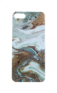 TopQ iPhone SE 2020 silicone Marble Glitter mint 57368 - Phone Cover