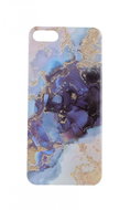 TopQ iPhone SE 2020 silicone Marble Glitter blue 57366 - Phone Cover