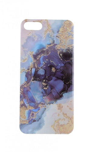 TopQ iPhone SE 2020 silicone Marble Glitter blue 57366 - Phone Cover - Main image