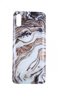 TopQ Xiaomi Redmi 9A silicone Marble Glitter purple 57315 - Phone Cover
