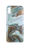 TopQ Xiaomi Redmi 9A silicone Marble Glitter mint 57314 - Phone Cover