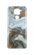 TopQ Xiaomi Redmi Note 9 silicone Marble Glitter mint 57305 - Phone Cover