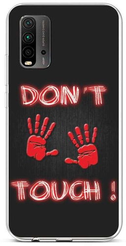 TopQ Xiaomi Redmi 9T silicone Don't Touch Red 58124 - Phone Cover - Main image
