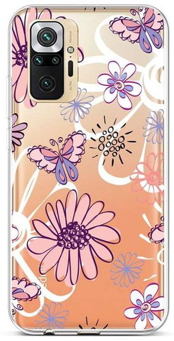 TopQ Xiaomi Redmi Note 10 Pro silicone Flowers 58115 - Phone Cover - Main image