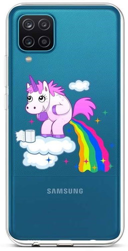 TopQ Samsung A12 silicone Rainbow Disaster 57775 - Phone Cover - Main image