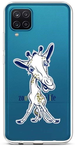 TopQ Samsung A12 silicone Zoo Life 57770 - Phone Cover - Main image