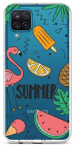 TopQ Samsung A12 silicone Summer 57749 - Phone Cover - Main image