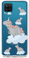 TopQ Samsung A12 silicone Grey Unicorns 57746 - Phone Cover