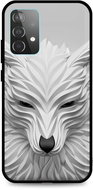 TopQ LUXURY Samsung A52 solid White wolf 57682 - Phone Cover