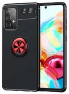 TopQ Samsung A52 silicone black with red ring 57493 - Phone Cover