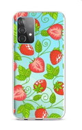 TopQ Samsung A52 silicone Strawberries 57398 - Phone Cover