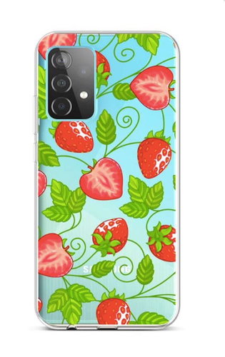 TopQ Samsung A52 silicone Strawberries 57398 - Phone Cover - Main image