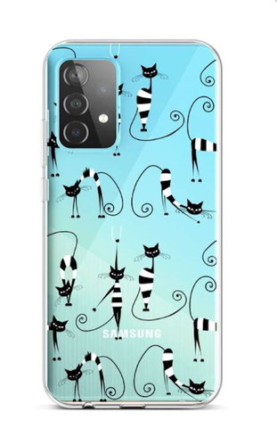 TopQ Samsung A52 silicone Cats 1 57385 - Phone Cover - Main image