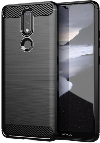 TopQ Nokia 2.4 silicone black 57919 - Phone Cover - Main image