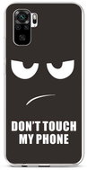 TopQ Xiaomi Redmi Note 10 silicone Don't Touch 58078 - Phone Cover