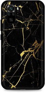 TopQ LUXURY Xiaomi Redmi Note 10 solid Marble black-gold 58006 - Phone Cover