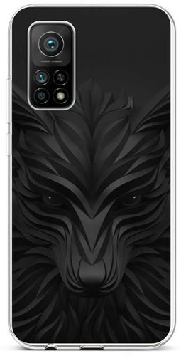 TopQ Xiaomi Mi 10T Pro Silicone Black Wolf 57810 - Phone Cover - Main image