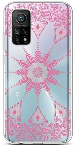 TopQ Xiaomi Mi 10T Pro silicone Pink Mandala 57805 - Phone Cover - Main image