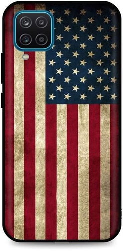 TopQ Samsung A12 3D silicone America 57597 - Phone Cover - Main image