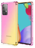 TopQ Samsung A52 silicone Shock rainbow pink-yellow 57483 - Phone Cover