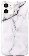 TopQ iPhone 12 Silicone Marble White 57884 - Phone Cover
