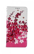 TopQ Xiaomi Redmi Note 10 Pro knižkové Kvety textil 58038 - Puzdro na mobil