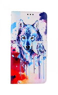 TopQ Xiaomi Redmi 9T booklet Drawing of a wolf 57971 - Phone Case