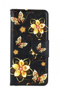 TopQ Samsung A52 booklet Golden flowers 57709 - Phone Case