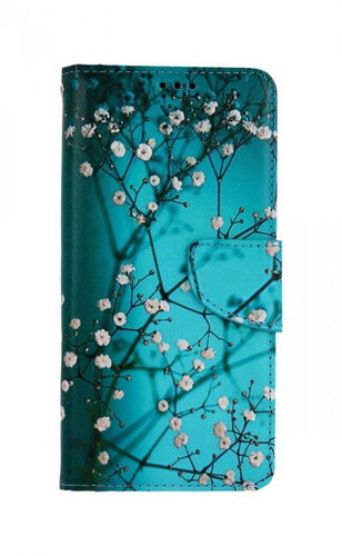 TopQ Xiaomi Poco X3 Book Blue with flowers 58278 - Phone Case - Main image