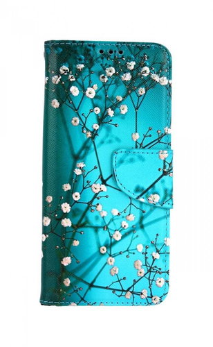 TopQ Xiaomi Mi Note 10 Lite Book Blue with flowers 58345 - Phone Case - Main image