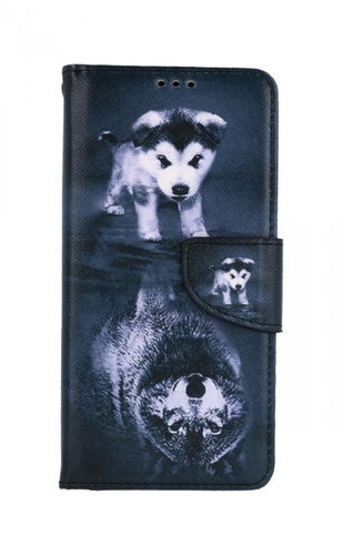 TopQ Samsung A52 booklet Reflection of the wolf 57657 - Phone Case - Main image