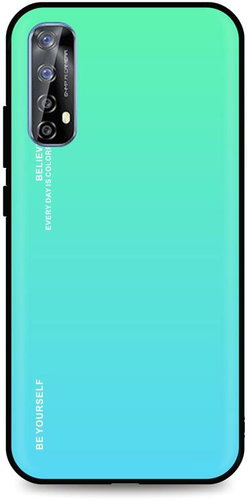 TopQ LUXURY Realme 7 solid rainbow green 54998 - Phone Cover - Main image