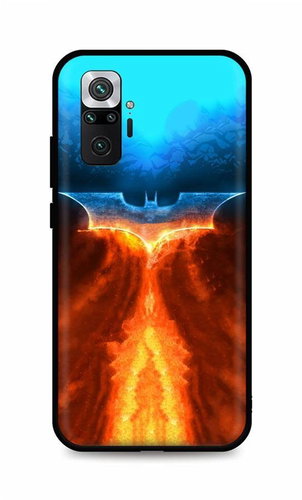 TopQ Xiaomi Redmi Note 10 Pro silicone Fiery Batman 59181 - Phone Cover - Main image