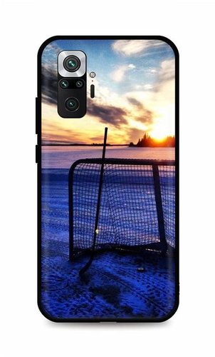 TopQ Xiaomi Redmi Note 10 Pro silicone Hockey Sunset 59178 - Phone Cover - Main image