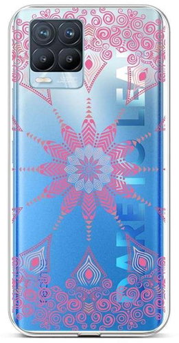 TopQ Realme 8 Pro Silicone Pink Mandala 58800 - Phone Cover - Main image