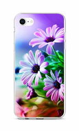TopQ iPhone SE 2020 silicone Purple flowers 58739 - Phone Cover